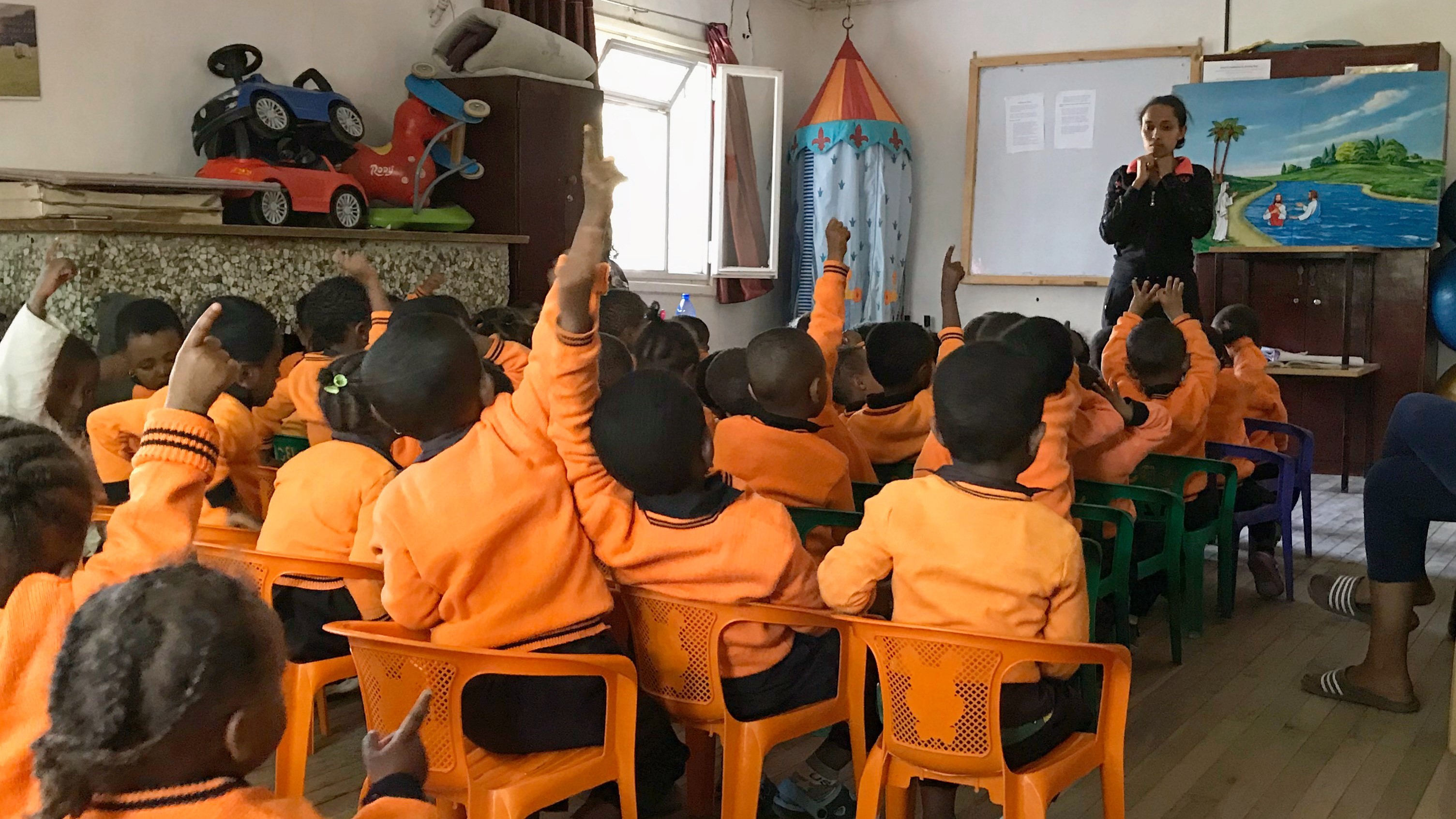 Ein Kindergarten in Addis Abeba des Trägers Begegnung e.V.